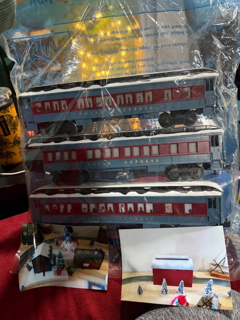 Lionel Polar Express O Gauge Train Lot w track, Add-On Car, Accessories Untestd - Picture 8 of 8